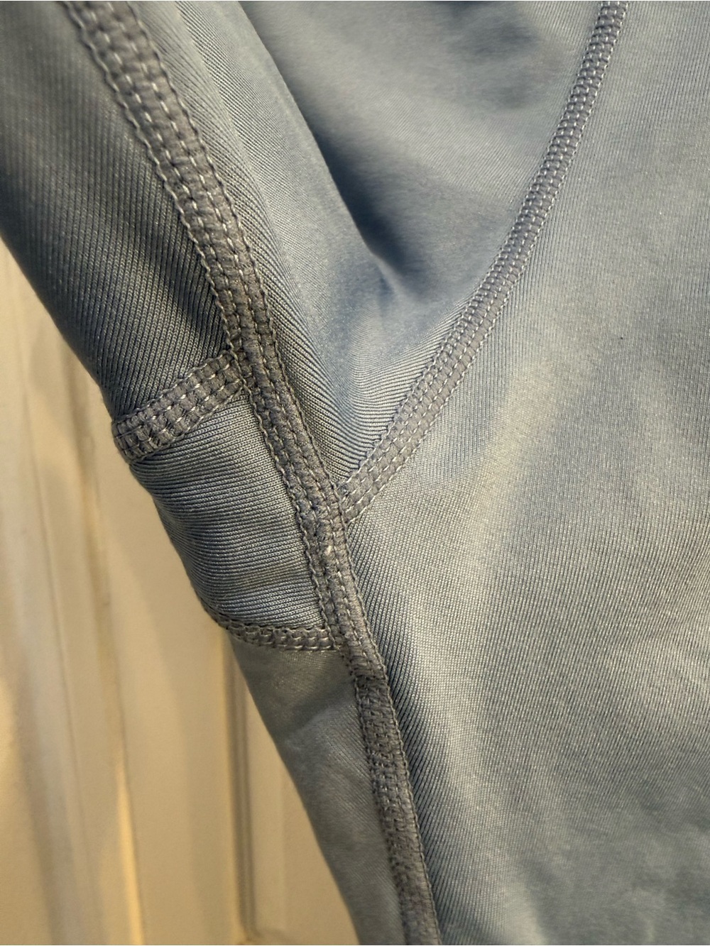 NWOT BALEAF Size XL High-Rise Fleece Lined Leggings w/ Side Pockets Light Blue - Picture 7 of 11